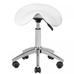 Professional aesthetic stool without back white - 0100769 AESTHETIC STOOLS