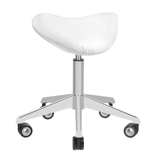 Professional aesthetic stool without back white - 0123399 STOOLS WITHOUT BACK