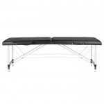 Folding Aluminum Massage Bed 2 Seat Black -0126963 MASSAGE AND AESTHETIC BEDS