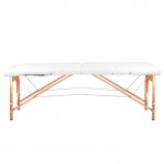 Portable wooden massage bed 2 seat,white-0126965 MASSAGE AND AESTHETIC BEDS