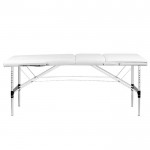 Folding Aluminum Massage Bed 3 Seat White -0126968 MASSAGE AND AESTHETIC BEDS