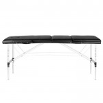 Folding Aluminum Massage Bed 3 Seat Black - 0126969 MASSAGE AND AESTHETIC BEDS