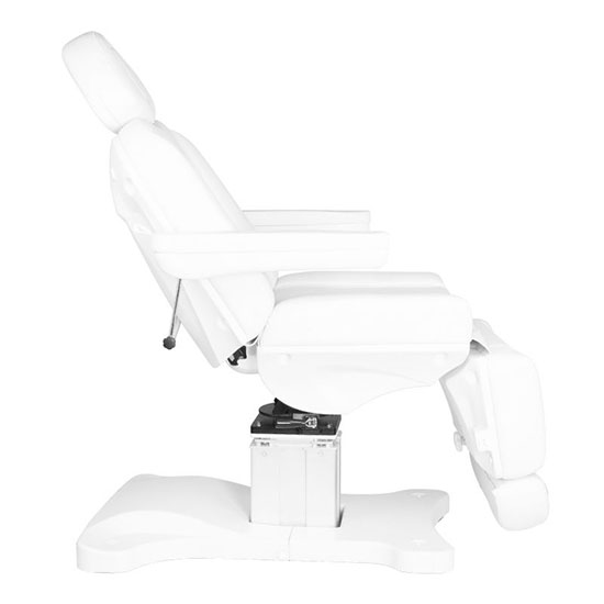 Professional electric chair with 4 motors White -  0129325 CHAIRS WITH ELECTRIC LIFT