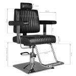 Barber chair SM185 BLACK - 0129876 BARBER CHAIR