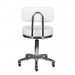 Professional manicure & cosmetic stool Comfort White - 0131986 MANICURE CHAIRS - STOOLS