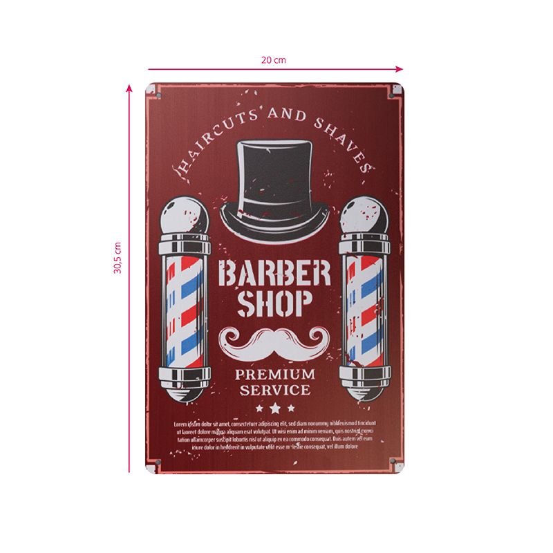 Decorative Board Barber B030 - 0135639 BARBER DECORATION BOARDS