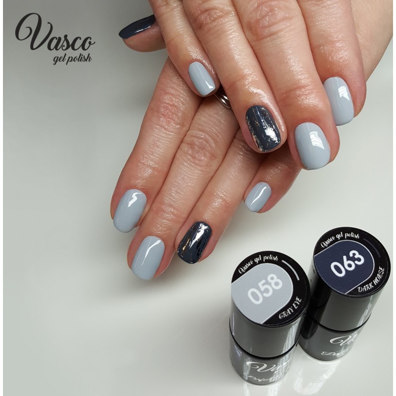 Vasco semi-permanent varnish 058 gray eye 6ml - 8110058 VASCO GEL POLISH ALL COLOR CHART