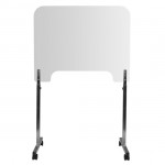 Plexi Glass Transparent Security Separator - 0131512 FOOTSTOOLS-HELPERS