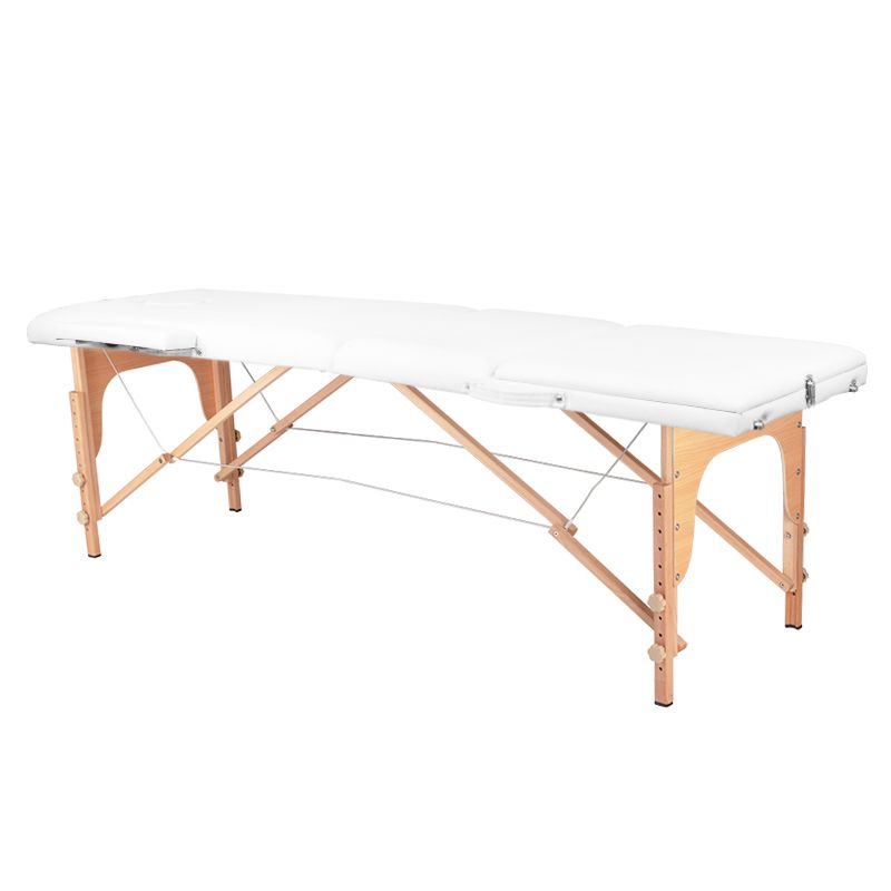 Aesthetic portable wood massage 3 seat white - 0132195 MASSAGE AND AESTHETIC BEDS