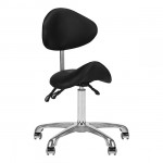 Professional manicure & cosmetics stool black - 0141630 MANICURE CHAIRS - STOOLS