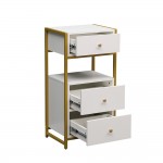 Stainless steel frame cabinet Gold-6990150