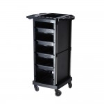 Professional salon assistant on wheels T06 Black - 8740102 SALON HELPERS