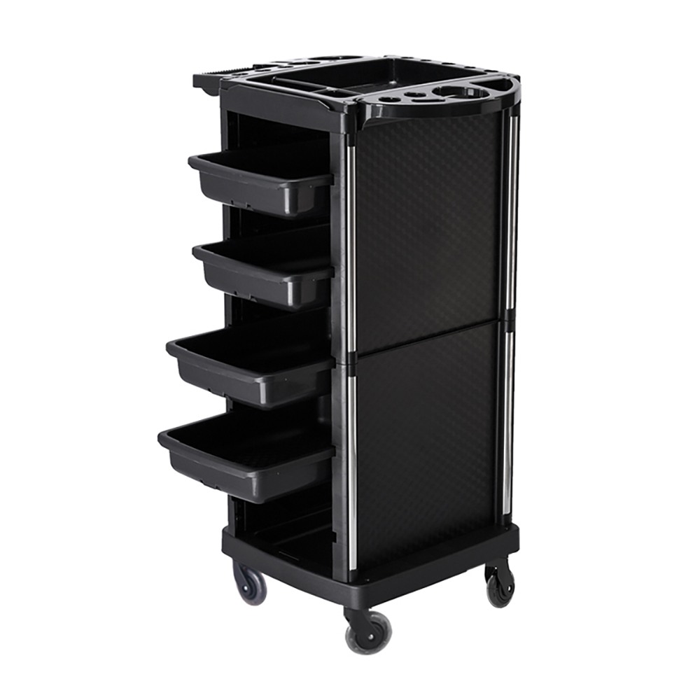 Professional salon assistant on wheels T06 Black - 8740102 SALON HELPERS