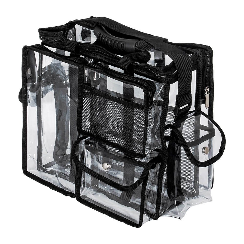 Beauty bag with shoulder strap Clear Black-5866173 MAKE UP - MANICURE - HAIRDRESSING CASES