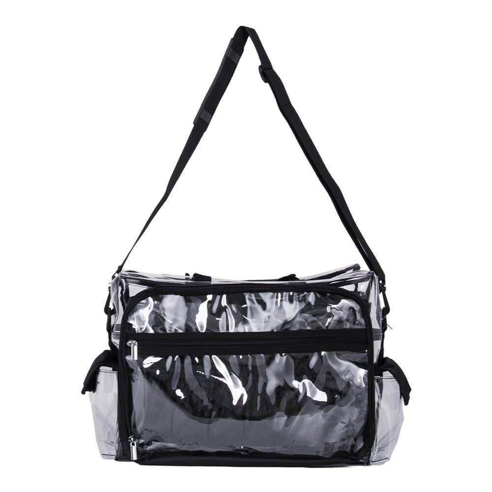 Beauty bag with shoulder strap Clear Black-5866176 КУФАРИ ЗА ГРИМ - МАНИКЮР - ФРИЗЬОРСТВО