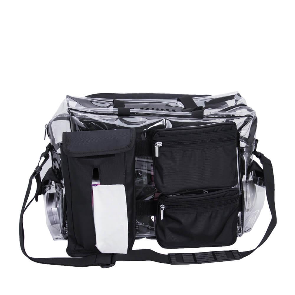 Beauty bag with shoulder strap Clear Black-5866176 КУФАРИ ЗА ГРИМ - МАНИКЮР - ФРИЗЬОРСТВО