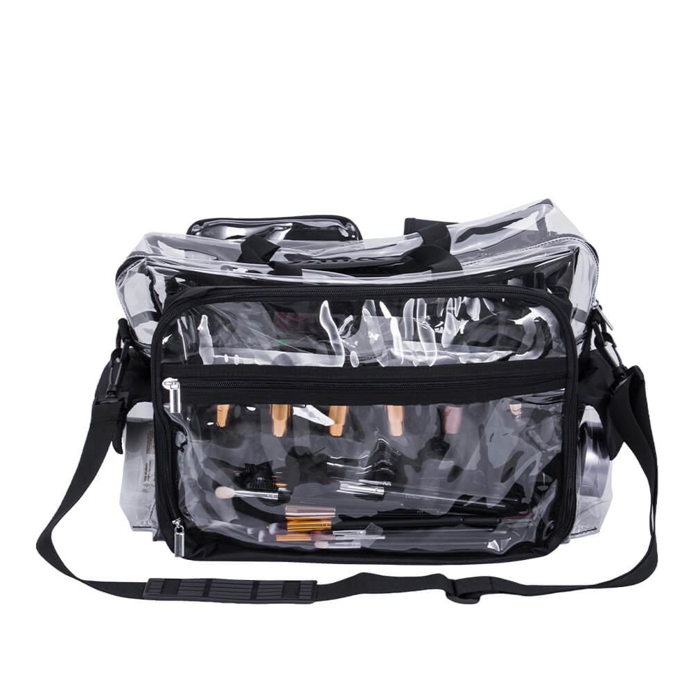 Beauty bag with shoulder strap Clear Black-5866176 КУФАРИ ЗА ГРИМ - МАНИКЮР - ФРИЗЬОРСТВО