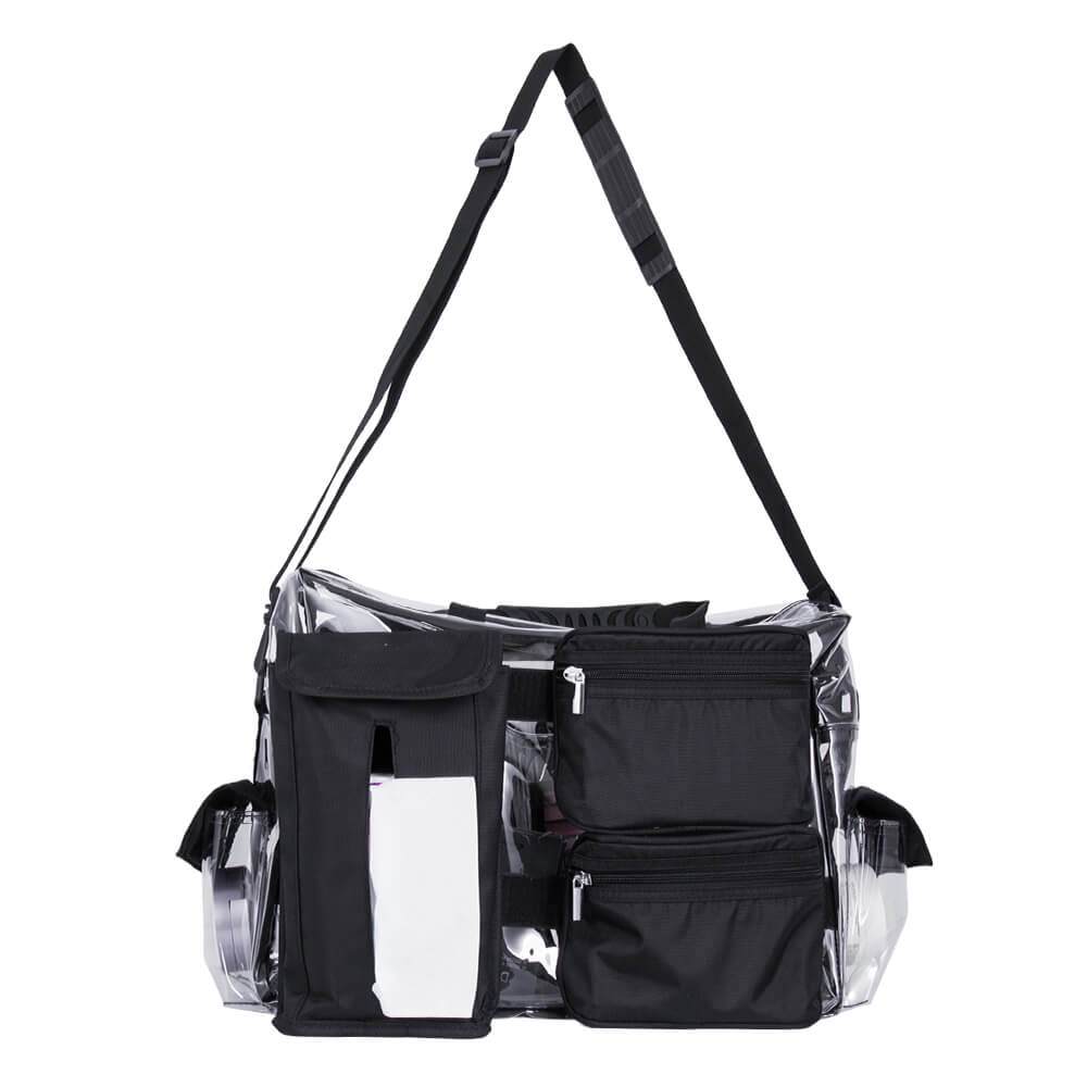 Beauty bag with shoulder strap Clear Black-5866176 КУФАРИ ЗА ГРИМ - МАНИКЮР - ФРИЗЬОРСТВО