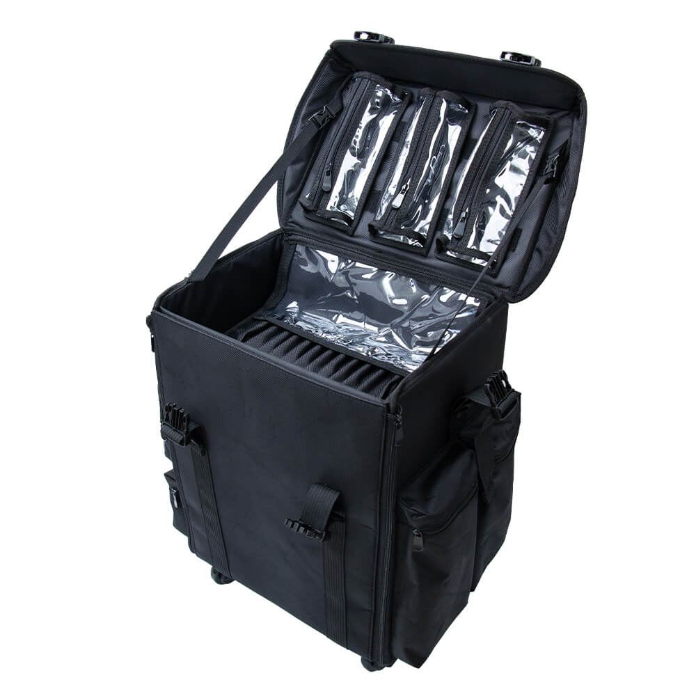 Rolling beauty Suitcase 3 in 1 Black-5866159 MAKE UP - MANICURE - HAIRDRESSING CASES