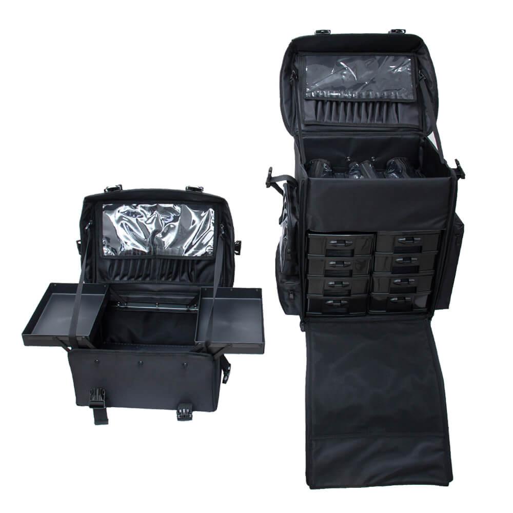 Rolling beauty Suitcase 3 in 1 Black-5866159 MAKE UP - MANICURE - HAIRDRESSING CASES