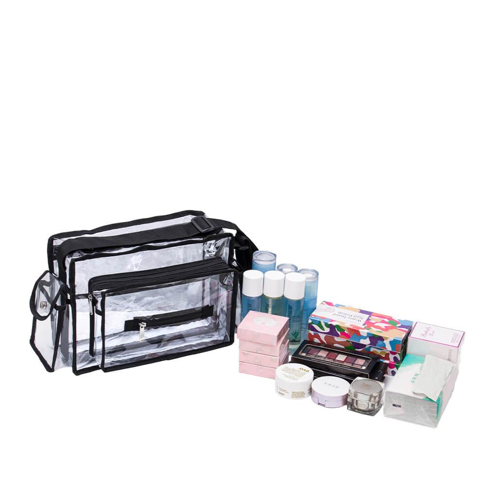 Beauty bag with shoulder strap Clear-5866172 КУФАРИ ЗА ГРИМ - МАНИКЮР - ФРИЗЬОРСТВО