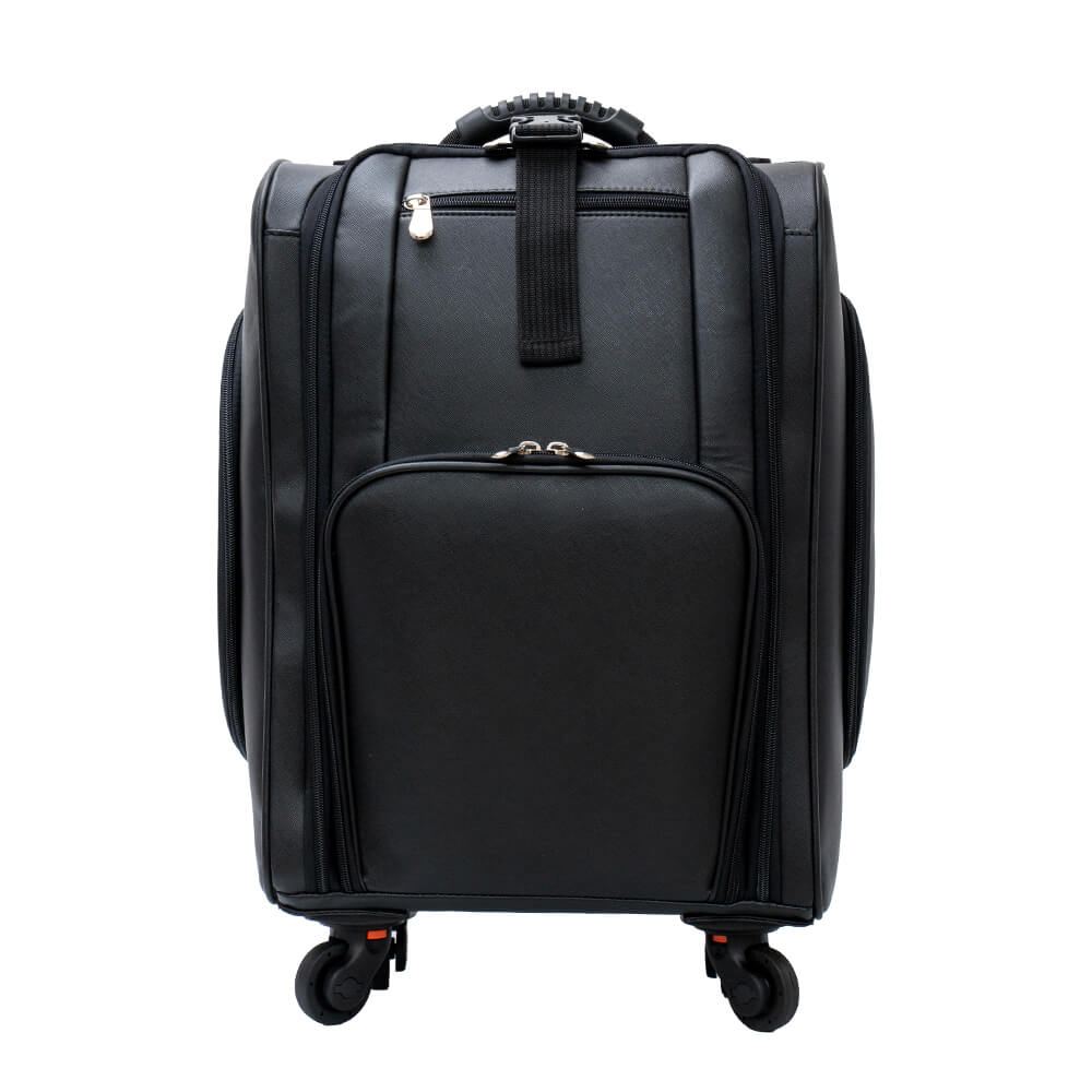 Rolling beauty suitcase Leather Black-5866160 MAKE UP - MANICURE - HAIRDRESSING CASES