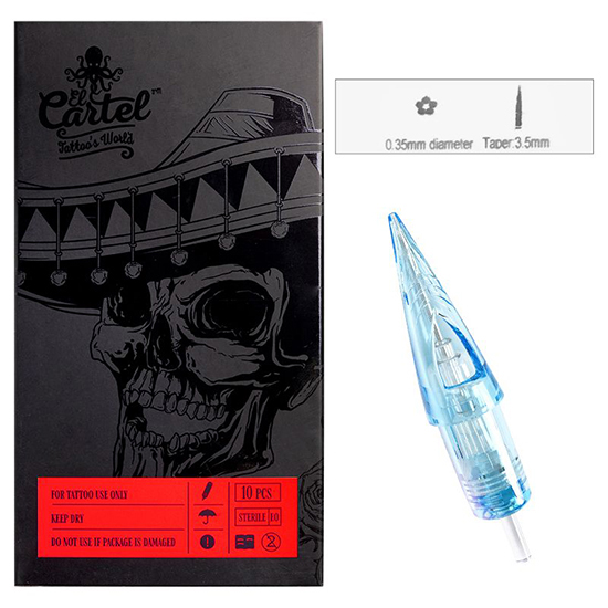 El Cartel tattoo needles 0.35mm 5RS Shader 10 pieces - 0134220 Tattoo Accessories