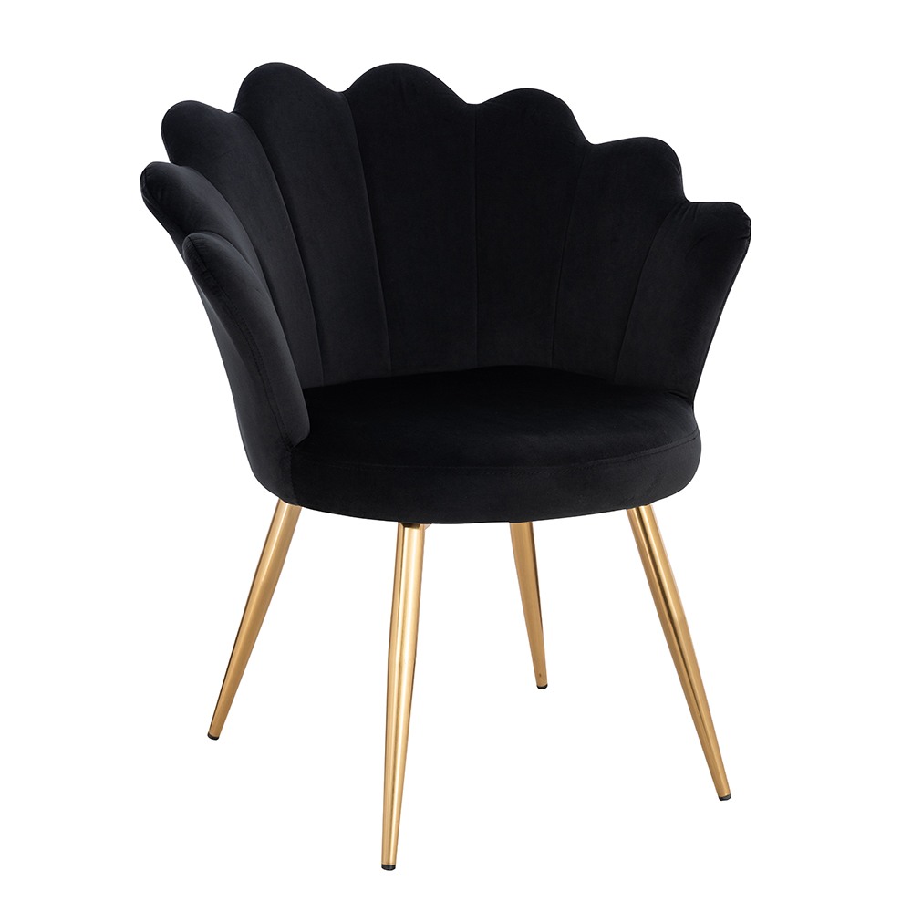 Vanity Chair Shell Black Color - 5400374 