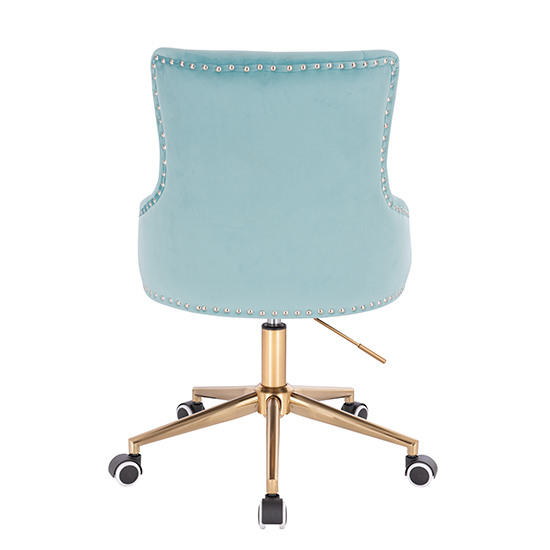 Vanity chair Velvet  Mint Blue-5400231 AESTHETIC STOOLS