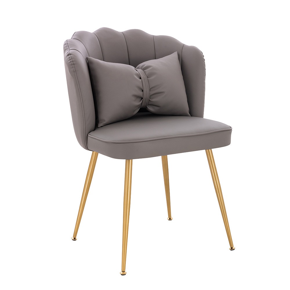 Stylish Beauty Chair Napa Dark Grey Gold-5470263