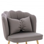 Stylish Beauty Chair Napa Dark Grey Gold-5470263