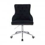 Vanity chair Velvet Lion King Black-5400376