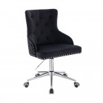 Vanity chair Velvet Lion King Black-5400376