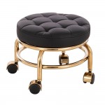 Professional pedicure & cosmetic stool black gold -5410146 PEDICURE STOOLS