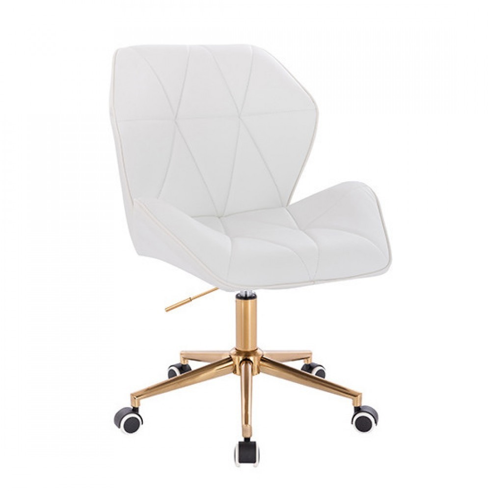 Vanity Chair Diamond Gold White Color - 5400264 AESTHETIC STOOLS