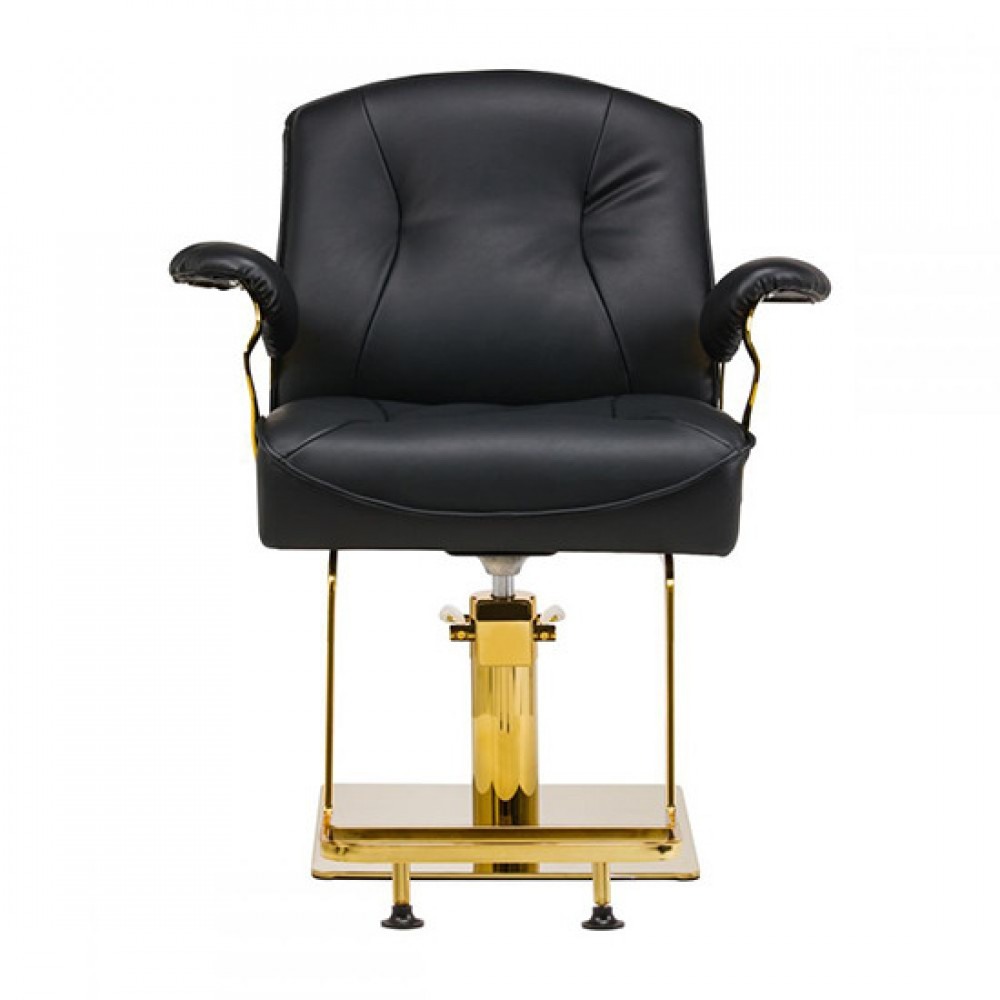 Professional salon chair HS30 black gold - 0141532 LUXURY CHAIRS COLLECTION