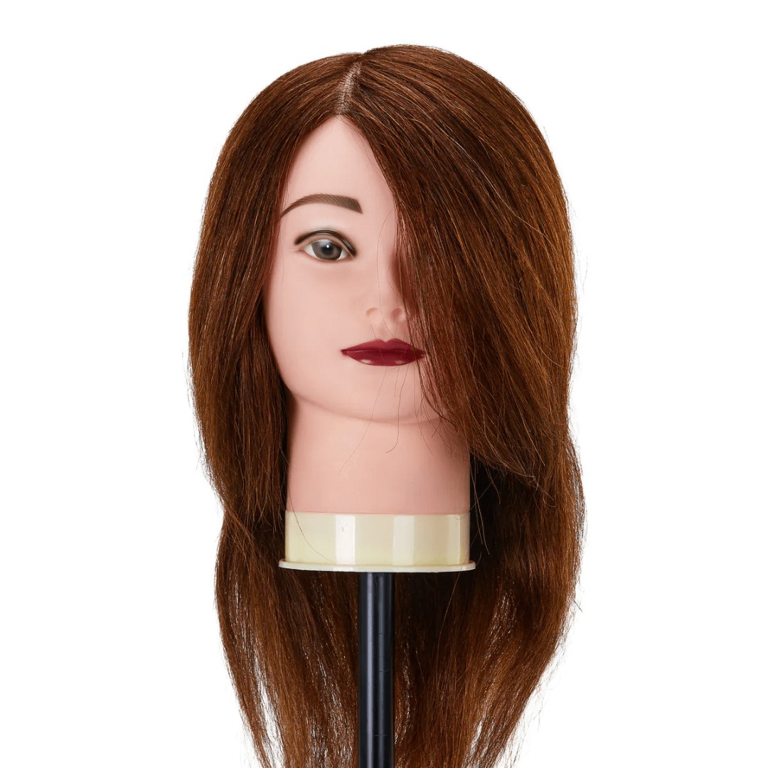 Training head with natural hair-0148399 HELPER EQUIPMENT