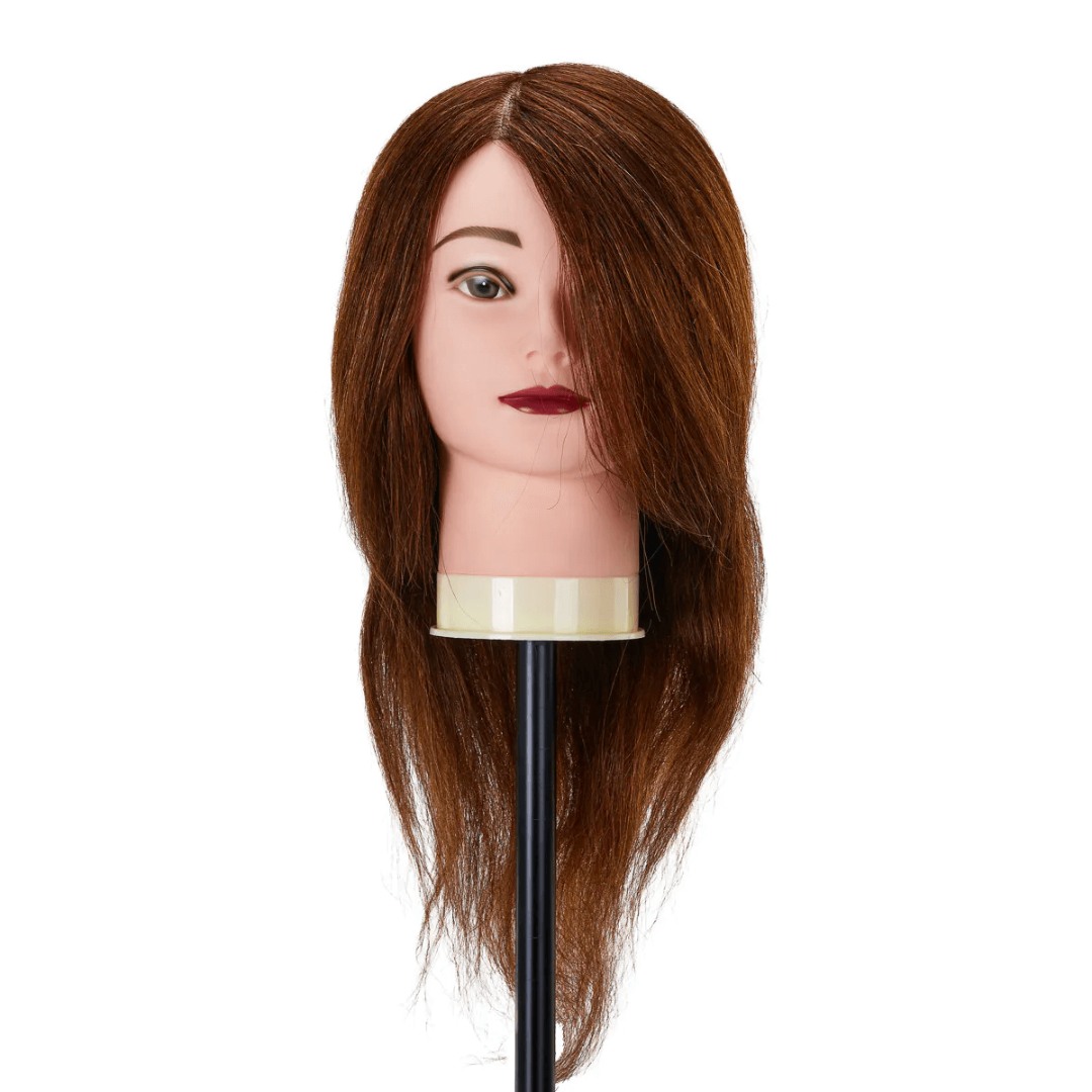 Training head with natural hair-0148399 HELPER EQUIPMENT