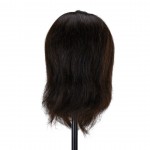 Training head with beard and natural hair-0148407 HELPER EQUIPMENT