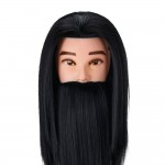 Training head with beard and synthetic hair-0148409 HELPER EQUIPMENT