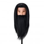 Training head with beard and synthetic hair-0148409 HELPER EQUIPMENT