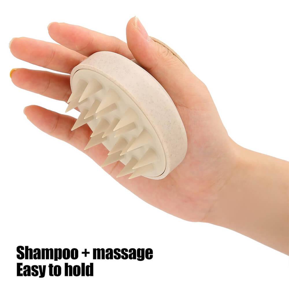 Head massage brush Beige -6970137 BRUSHES