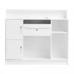 Beauty Salon Reception G26W White-0147863 WAITING-RECEPTION & HAIRDRESSING CONSOLE-MIRRORS