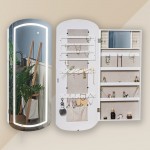 Wall Led Light Jewelry Mirror Cabinet -6900245