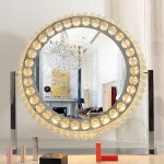 Crystal Led hollywood mirror with 3 Lighting Levels 50x40cm-6900223