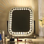 Crystal Led hollywood mirror with 3 lighting levels 40x50cm-6900224