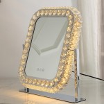 Crystal Led hollywood mirror with 3 lighting levels 40x50cm-6900224