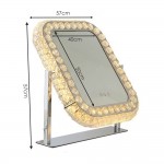 Crystal Led hollywood mirror with 3 lighting levels 40x50cm-6900224
