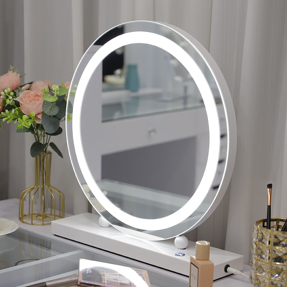 Led Hollywood Mirror with 3 lighting colors White-6900232