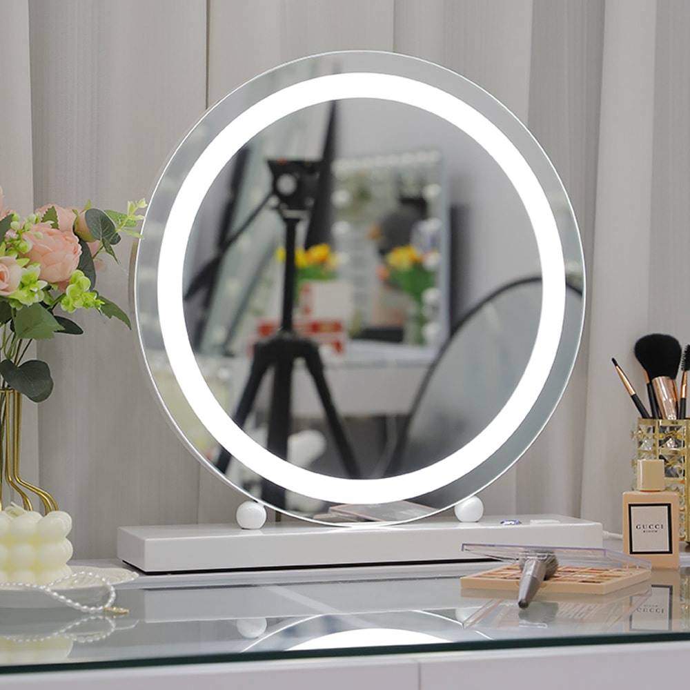 Led Hollywood Mirror with 3 lighting colors White-6900232